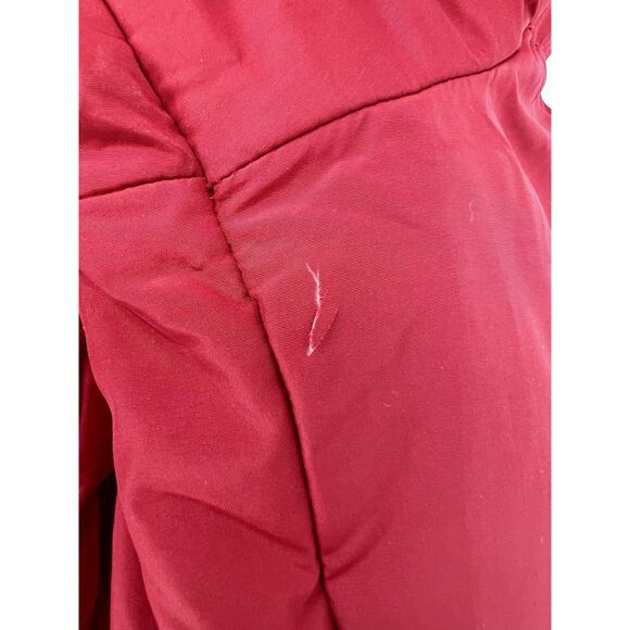 Eddie Bauer Goose Down Puffer Jacket XL Tall Red Quilted Full Zip Mens Outdoor - Picture 12 of 16